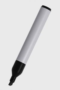 Black pen for white board in high resolution