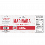 Sample label Profile Marinara Sauce
