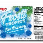 Sample label Snappy Frosti Tropics