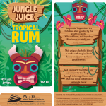 Custom Design Jungle themed tropical rum